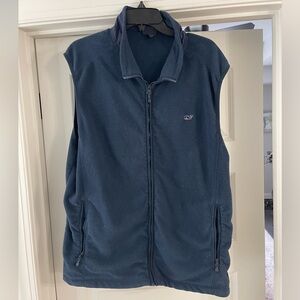 Navy Vineyard Vines Fleece Vest